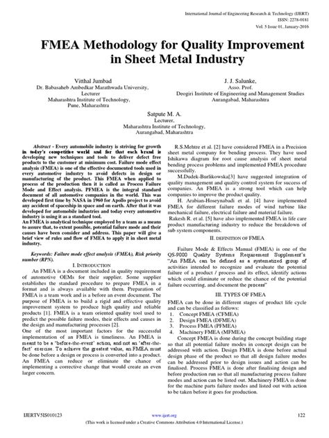 sheet metal process fmea|fmea methodology.